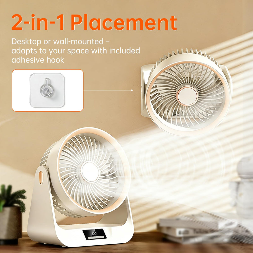 6.5 Inch 5-Speed Portable Desk Fan W5540