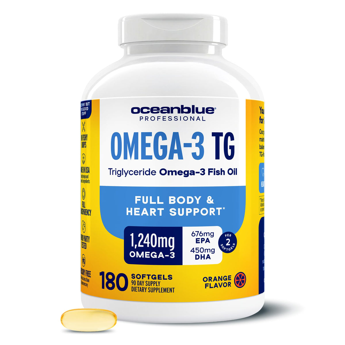 Omega-3 Fish Oil 180 Softgels H55667