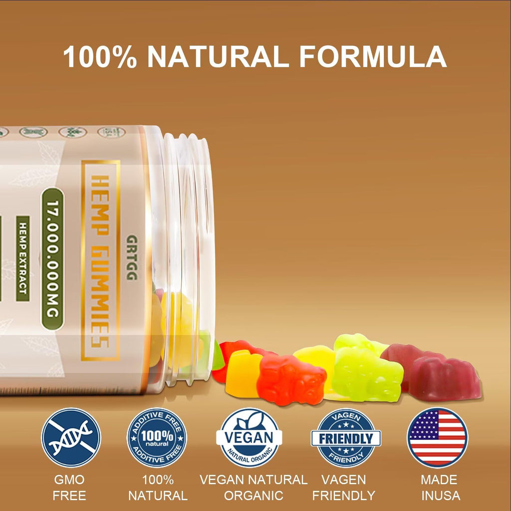 Assorted Fruit Flavors Hemp Gummies M931