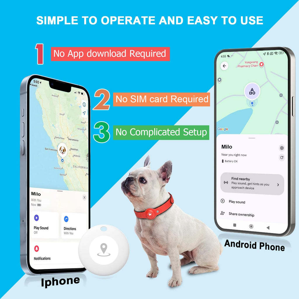 GPS Tracker for Dogs, Pet Location Tracker with Collar R684746