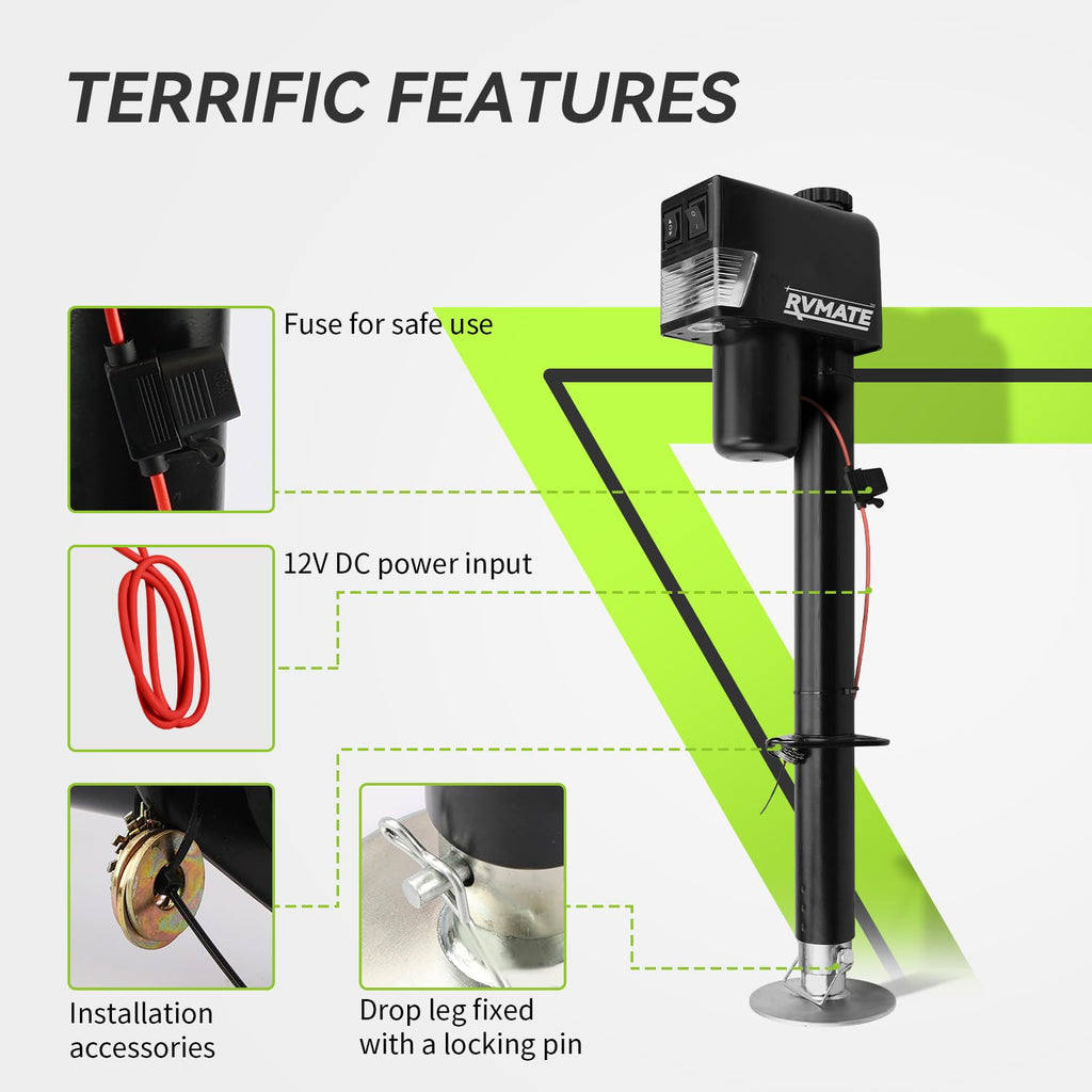 Electric A-Frame Trailer Jack up to 3500-4000lbs D2334