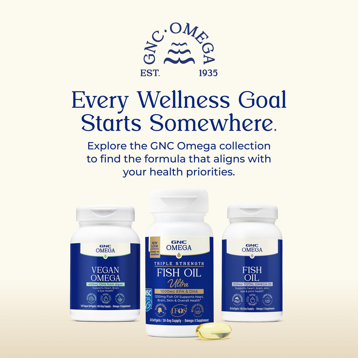 Omega Fish Oil 1000mg 120 Count V978477