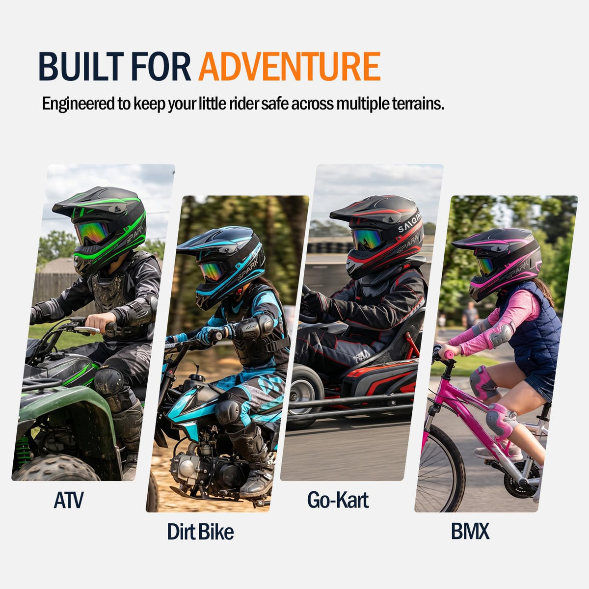 Kids Motocross Full Face Helmet T3187