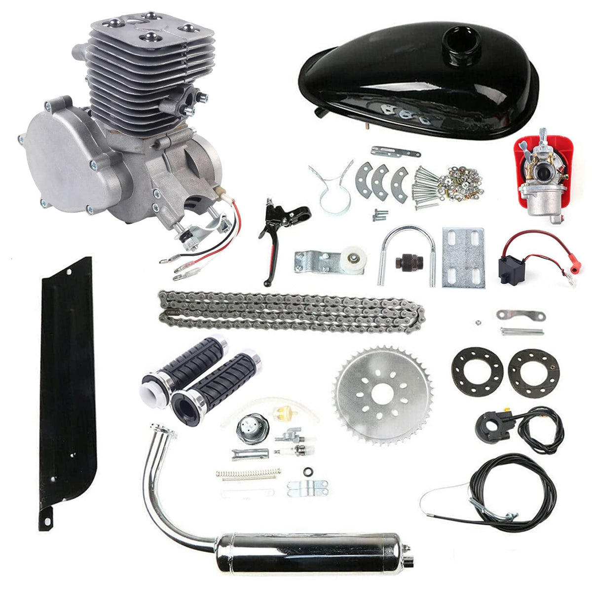 2-Stroke 100cc Air-Cooling Bicycle Engine Kit Q788