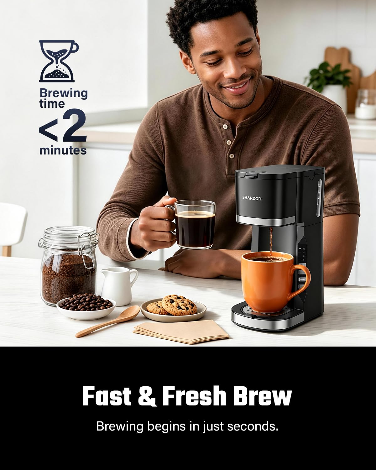 Mini Single Serve Coffee Maker D7481