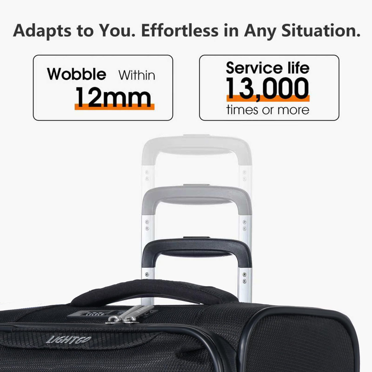 20" Carry On Softside Luggage Black S1164