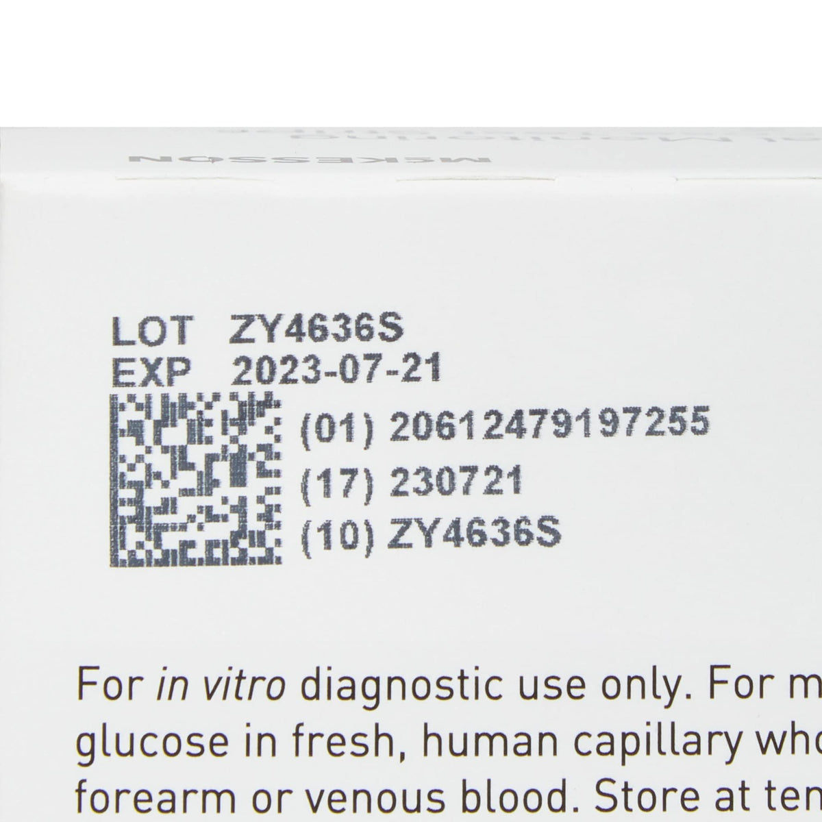 Blood Glucose Test Strips 100 Strips A64227