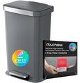 50 Liter / 13.2 Gallon SoftStep Kitchen Trash Can with Odor Filter K982164
