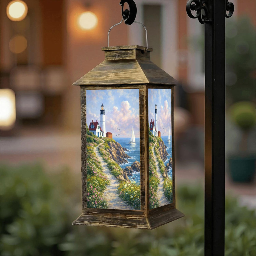 Solar Lantern Outdoor Waterproof LED Solar Lights Hanging Tabletop Lamp U39579