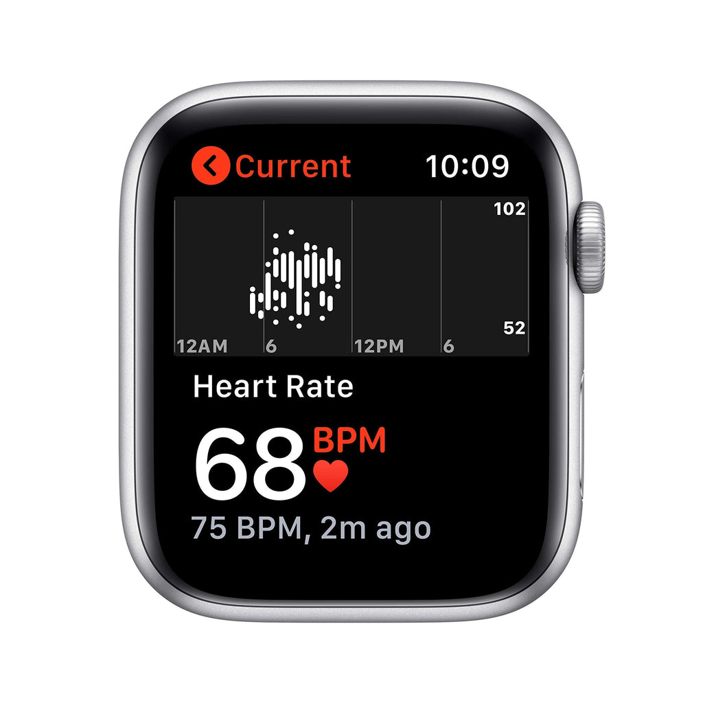 Silver Aluminum Case with White Sport Band Smartwatch F834