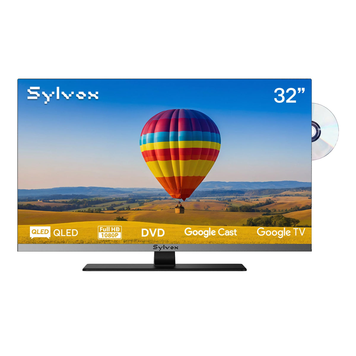 32" 12V/24V Smart RV TV with Built-in DVD Player P2244