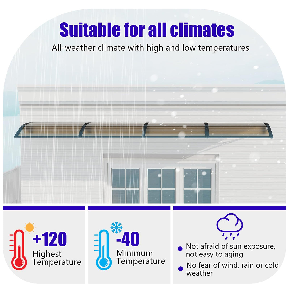 32x48'' Polycarbonate Door Awning B4735