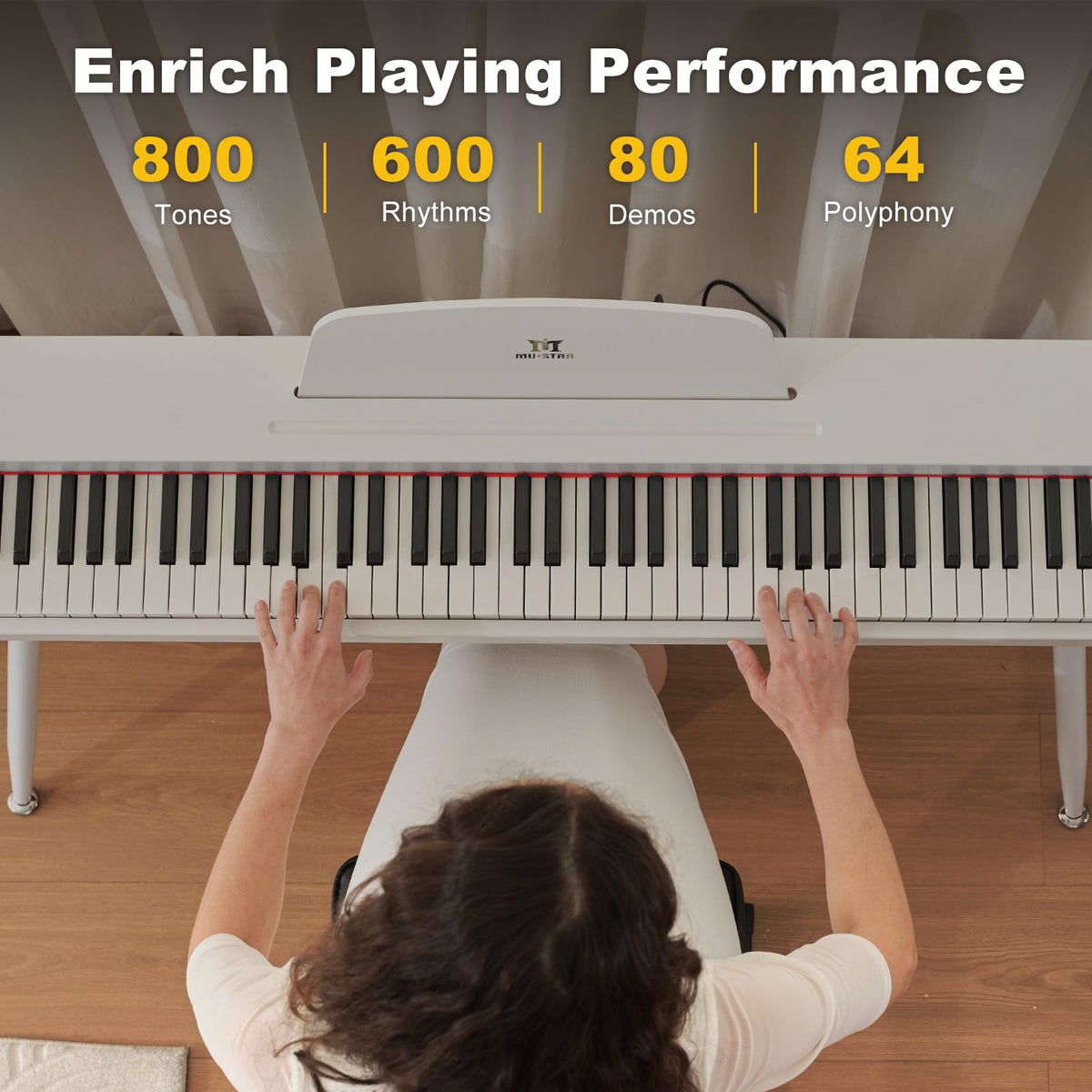 88 Key Semi Weighted Digital Piano T414
