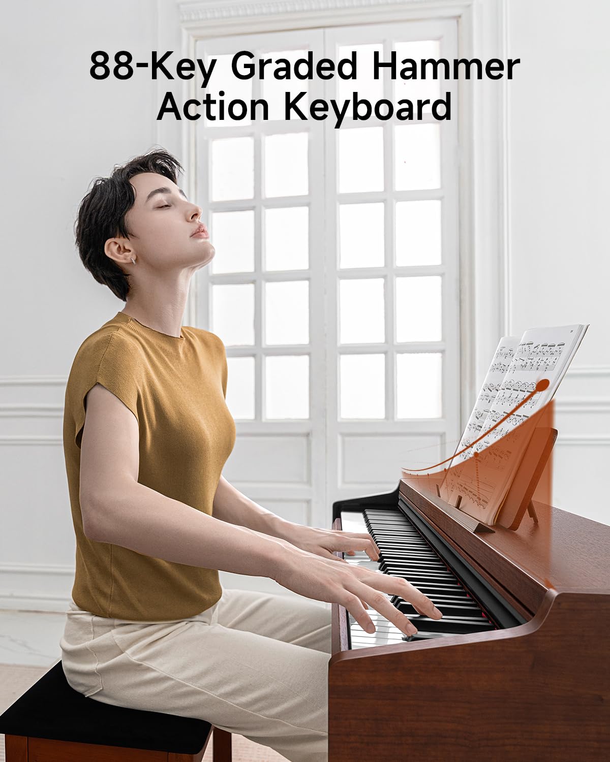88 Key Graded Weighted Digital Piano X809