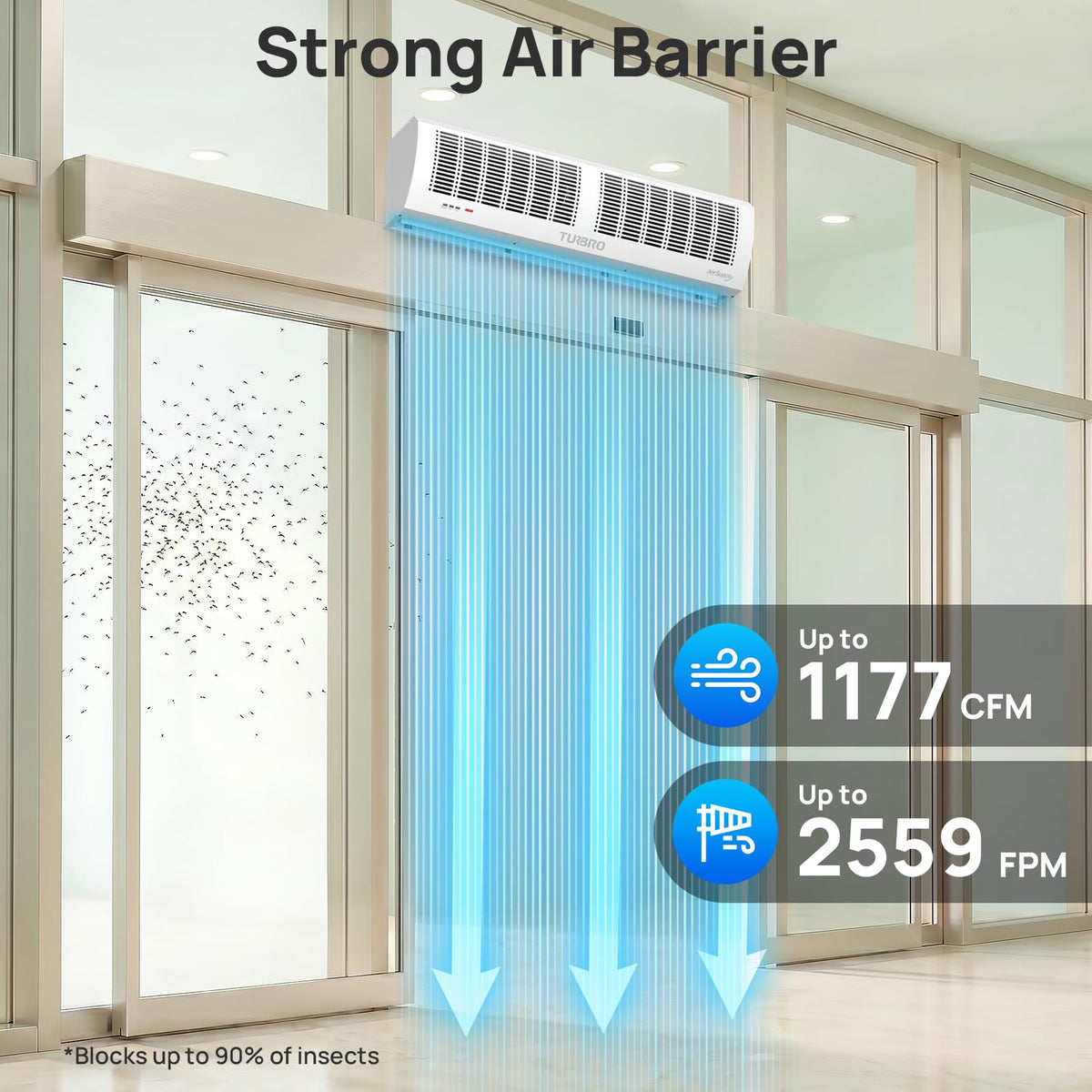 36-Inch Wall-Mounted Air Curtain Fan R388009
