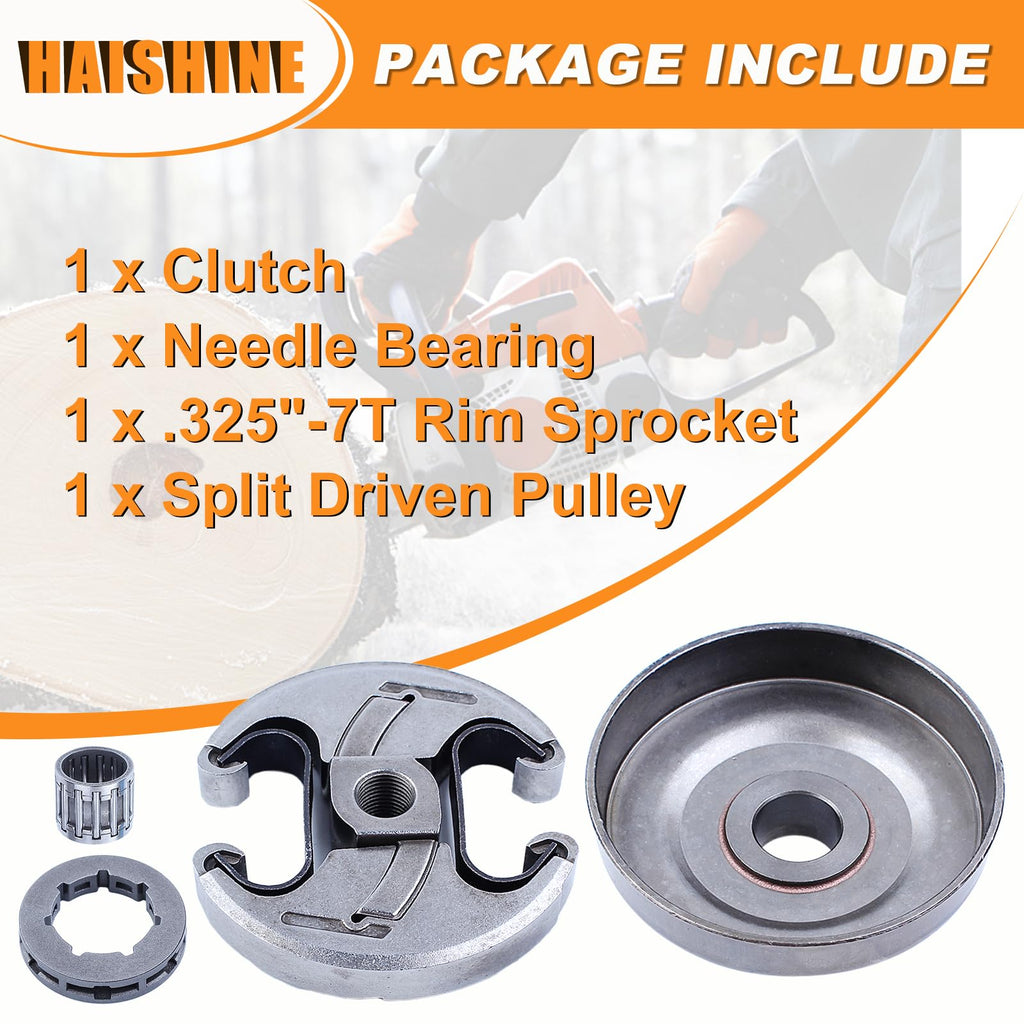 7T Clutch Drum Sprocket Rim Needle Bearing Kit Chainsaw G81339