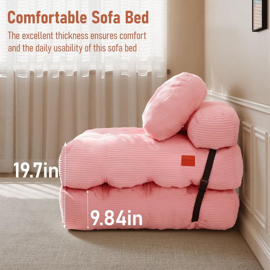 Folding Convertible Sofa Bed with Pillow Y84594