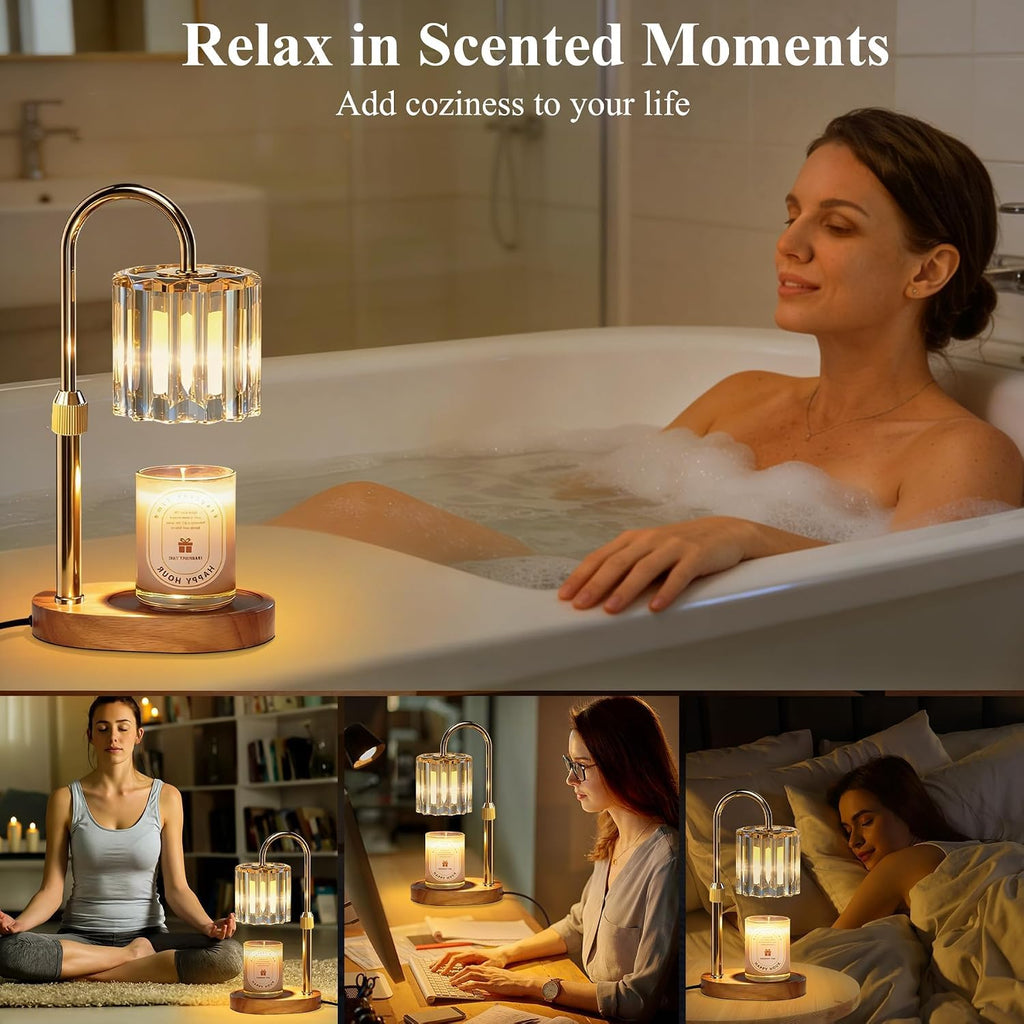 Candle Warmer Lamp with Timer and Dimmer J61404