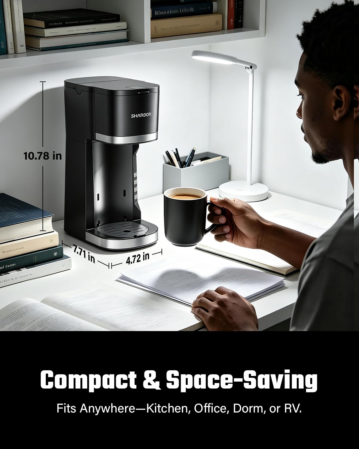 Mini Single Serve Coffee Maker D7481