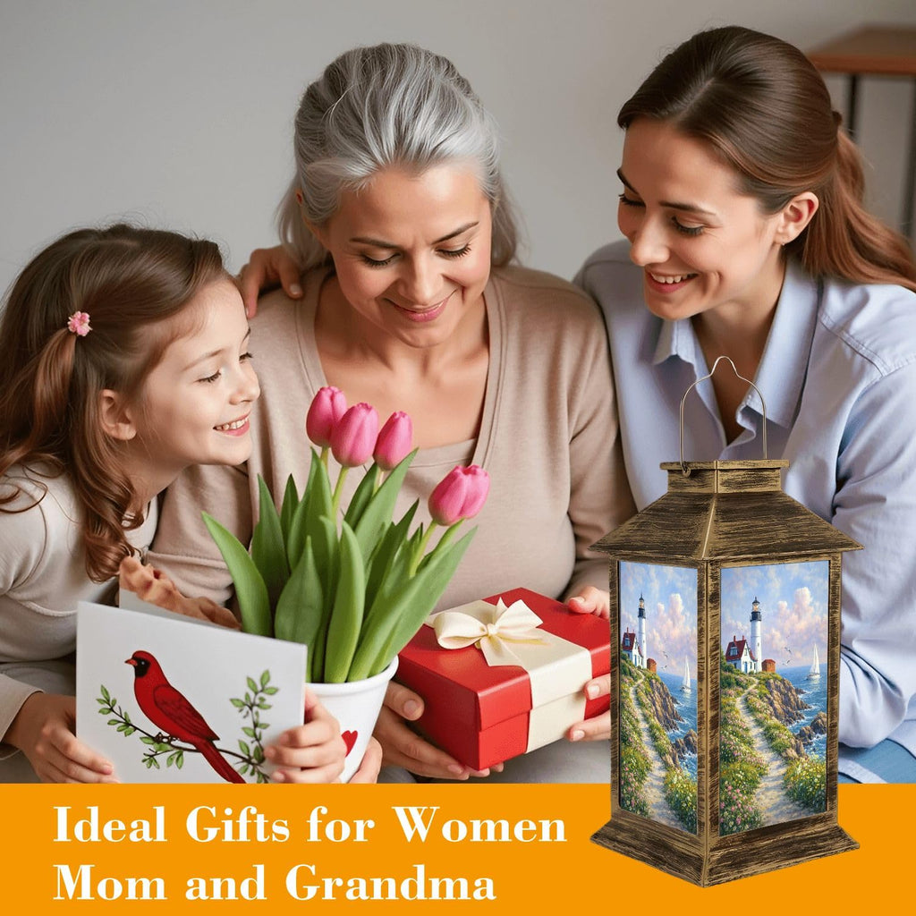 Solar Lantern Outdoor Waterproof LED Solar Lights Hanging Tabletop Lamp U39579