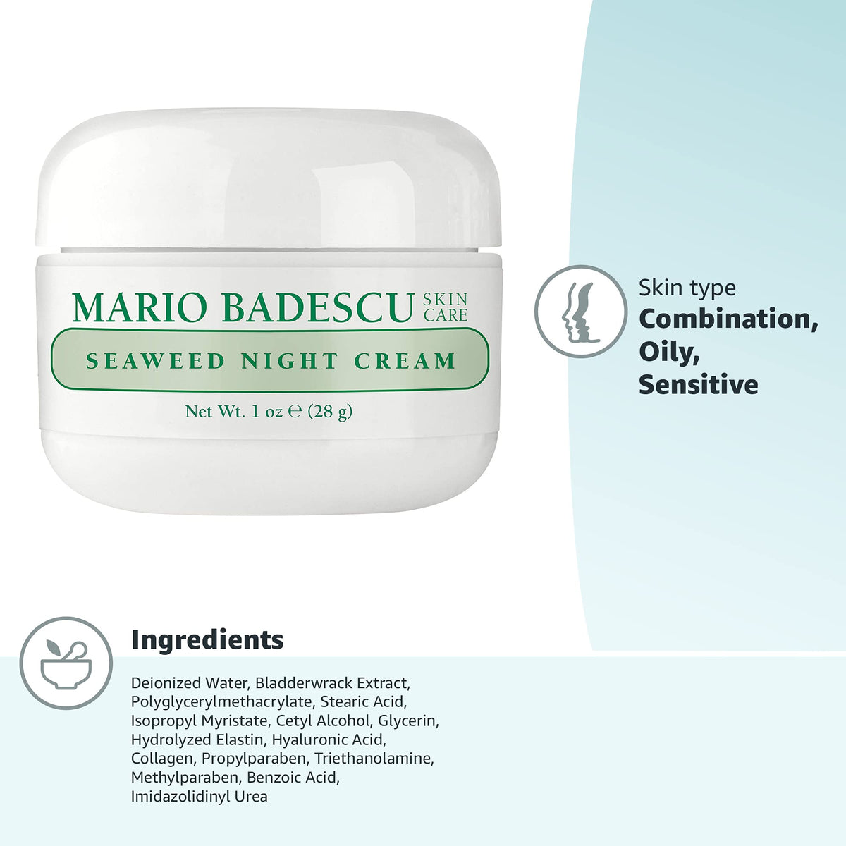 Seaweed Night Cream Oil-Free Moisturizer with Collagen X289