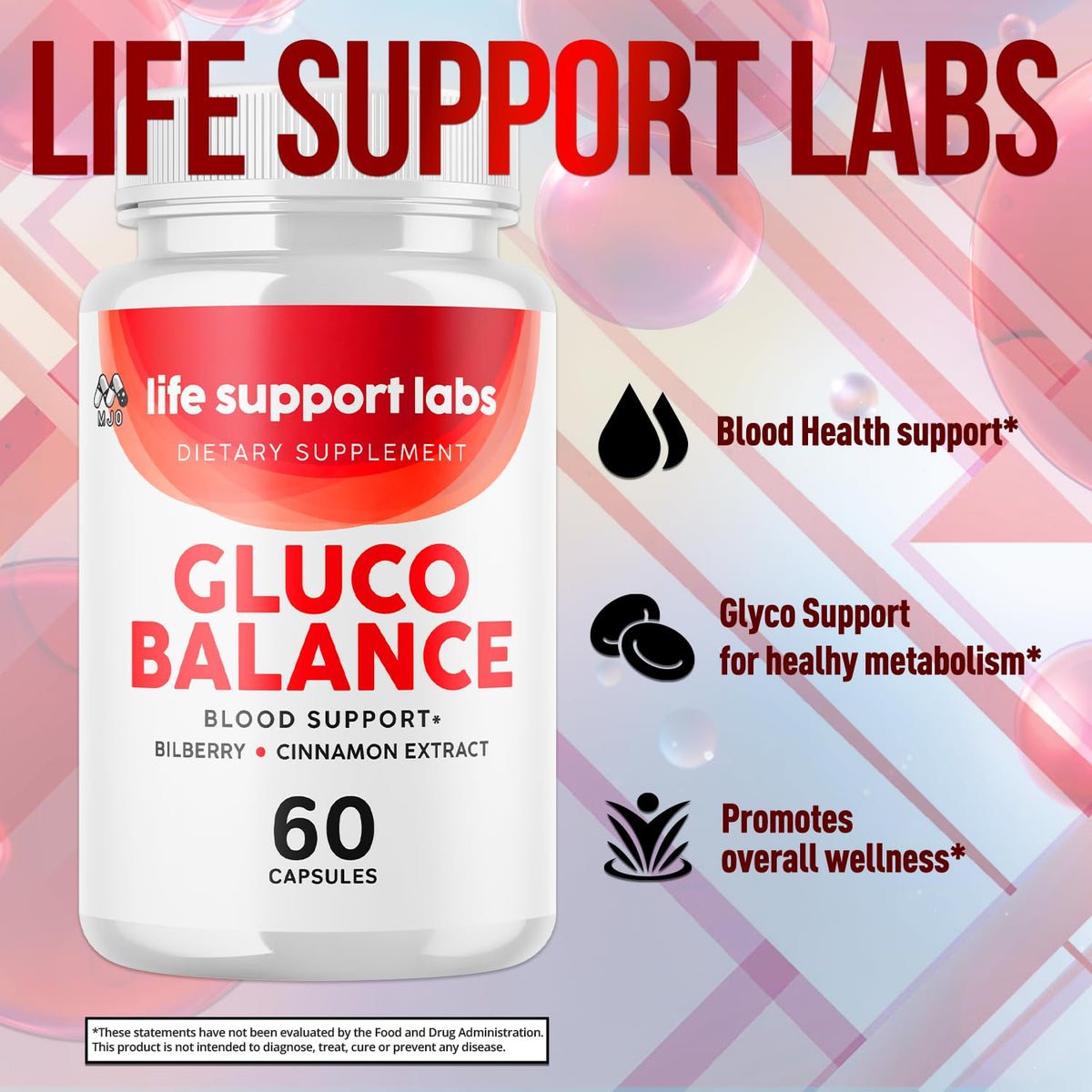 2 Pack 120 Capsules Blood Health Pills with Vitamins P5542
