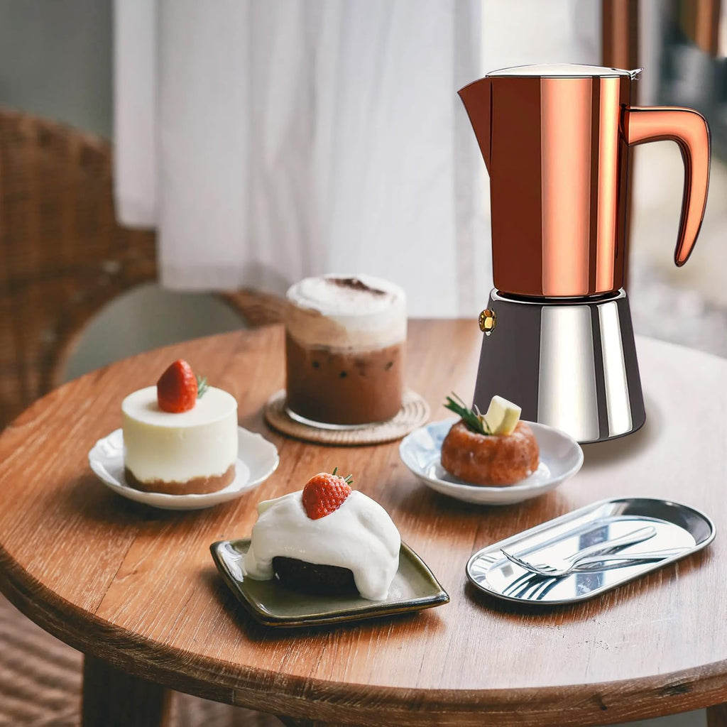 Stainless Steel Moka Pot Espresso Maker 6 Cups U598