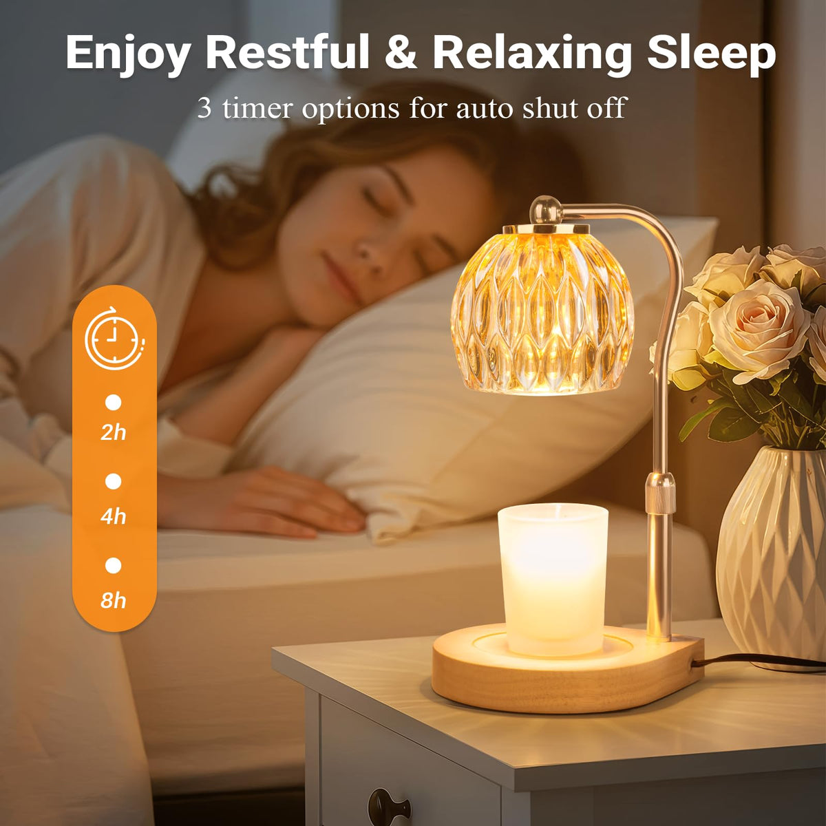 Candle Warmer Lamp with Timer and Dimmer Y552