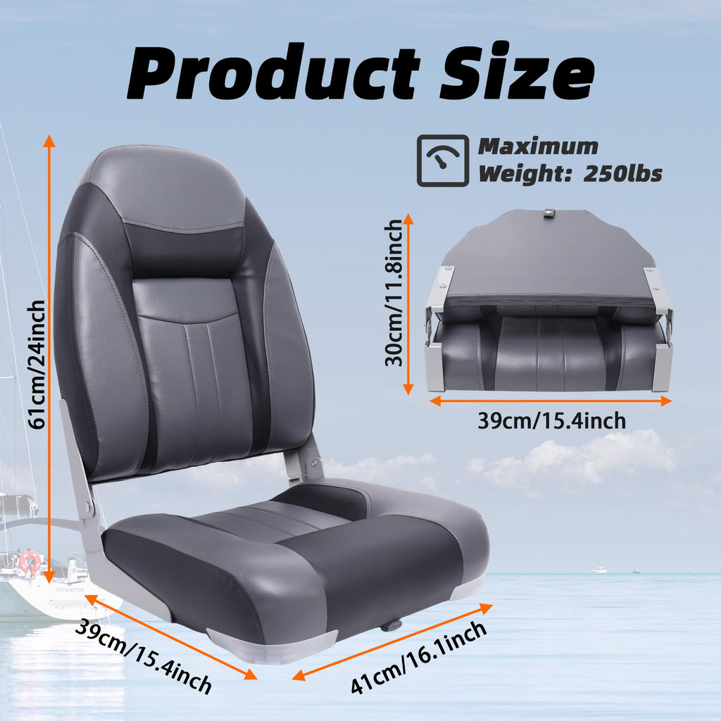 High Back Folding Boat Seat V83207
