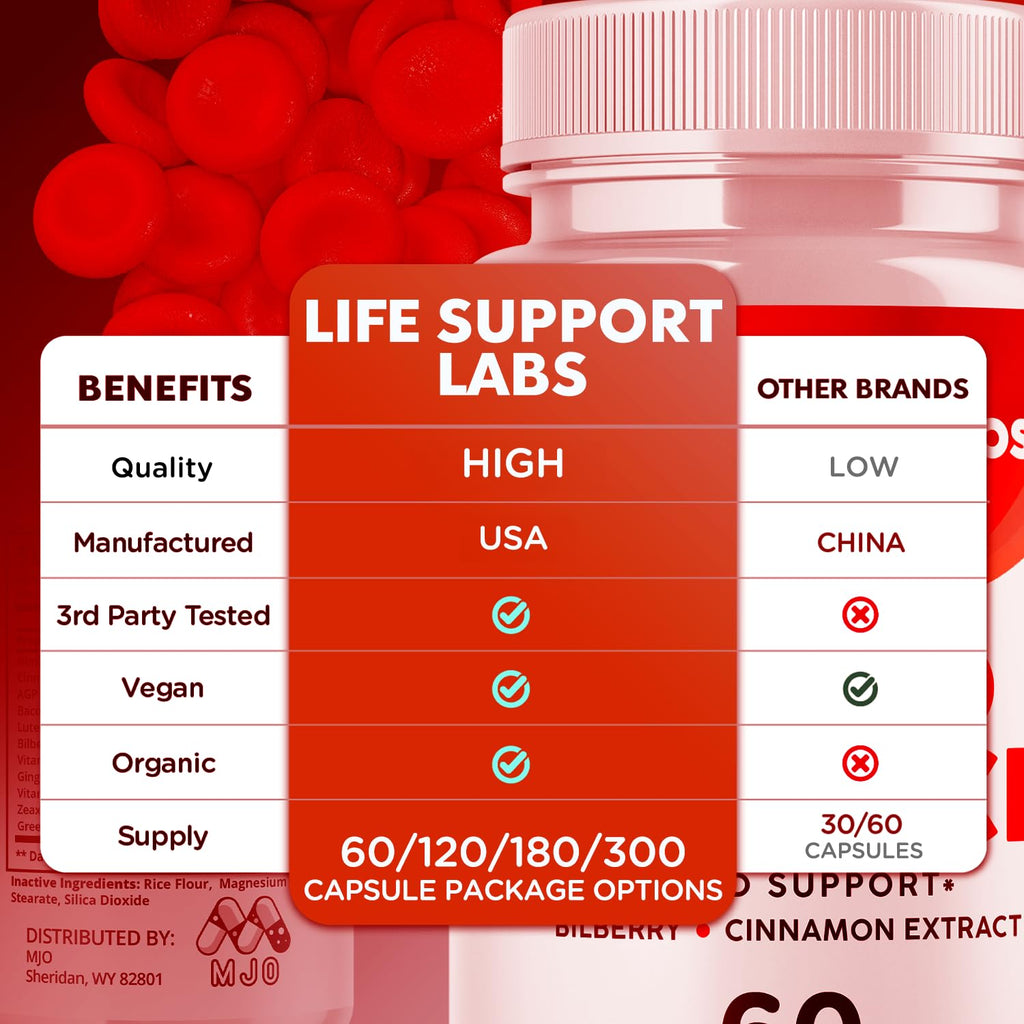 2 Pack 120 Capsules Blood Health Pills with Vitamins P5542