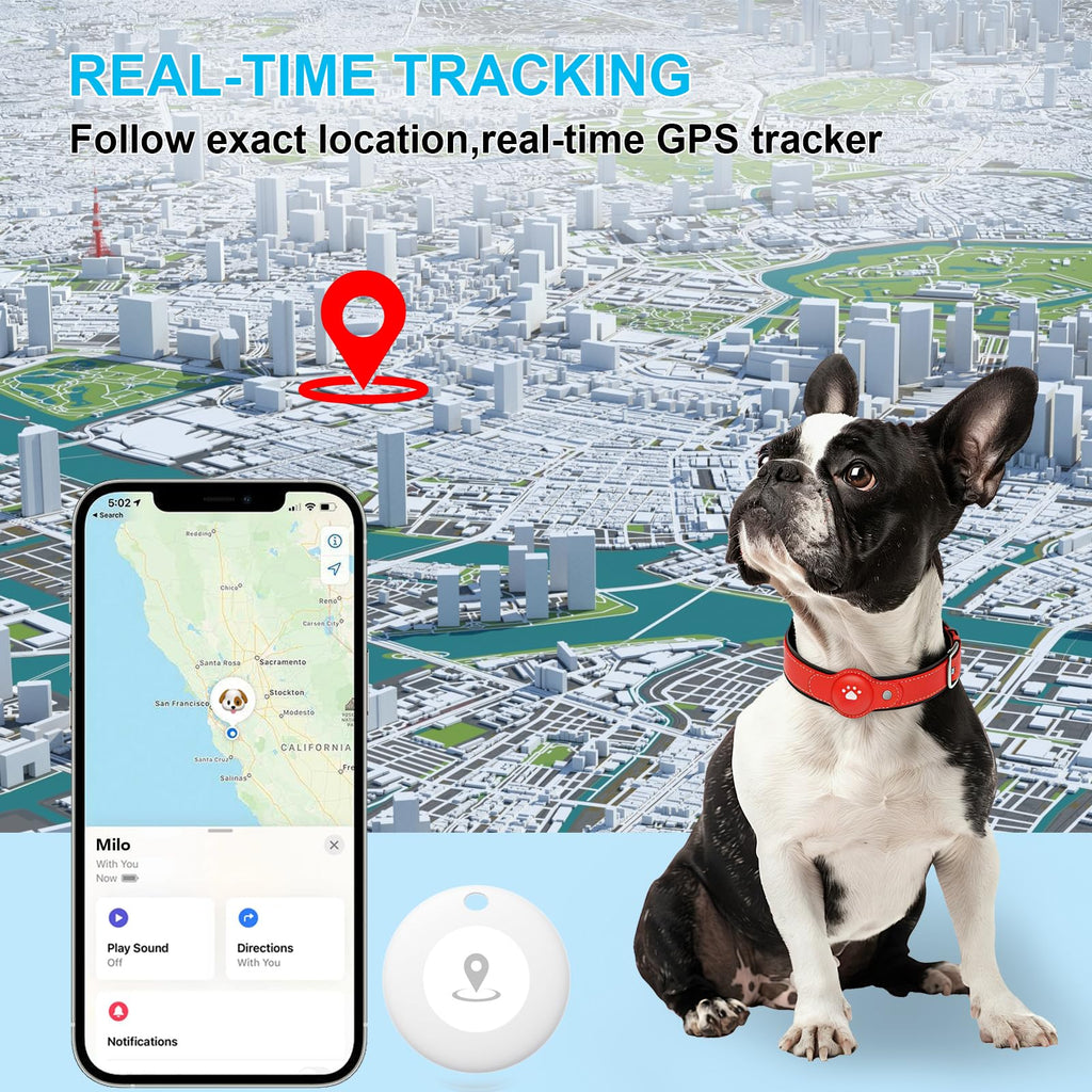 GPS Tracker for Dogs, Pet Location Tracker with Collar R684746