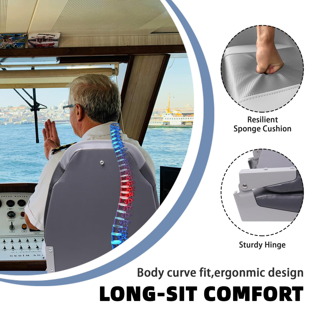 High Back Folding Boat Seat V83207