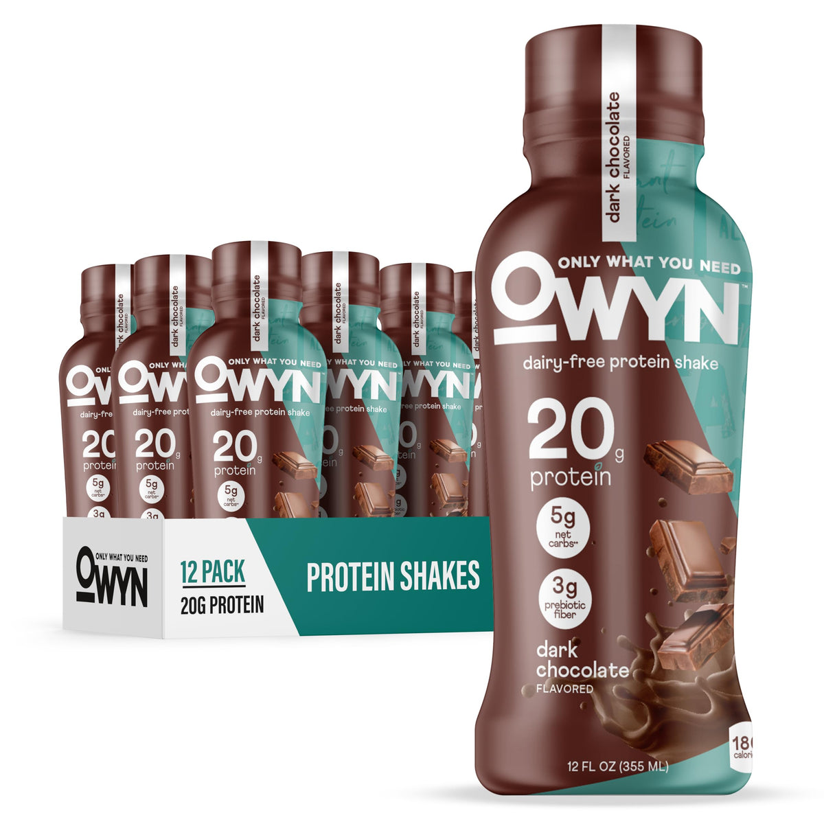 Dark Chocolate 20g Protein Shake, 12 Ct K287