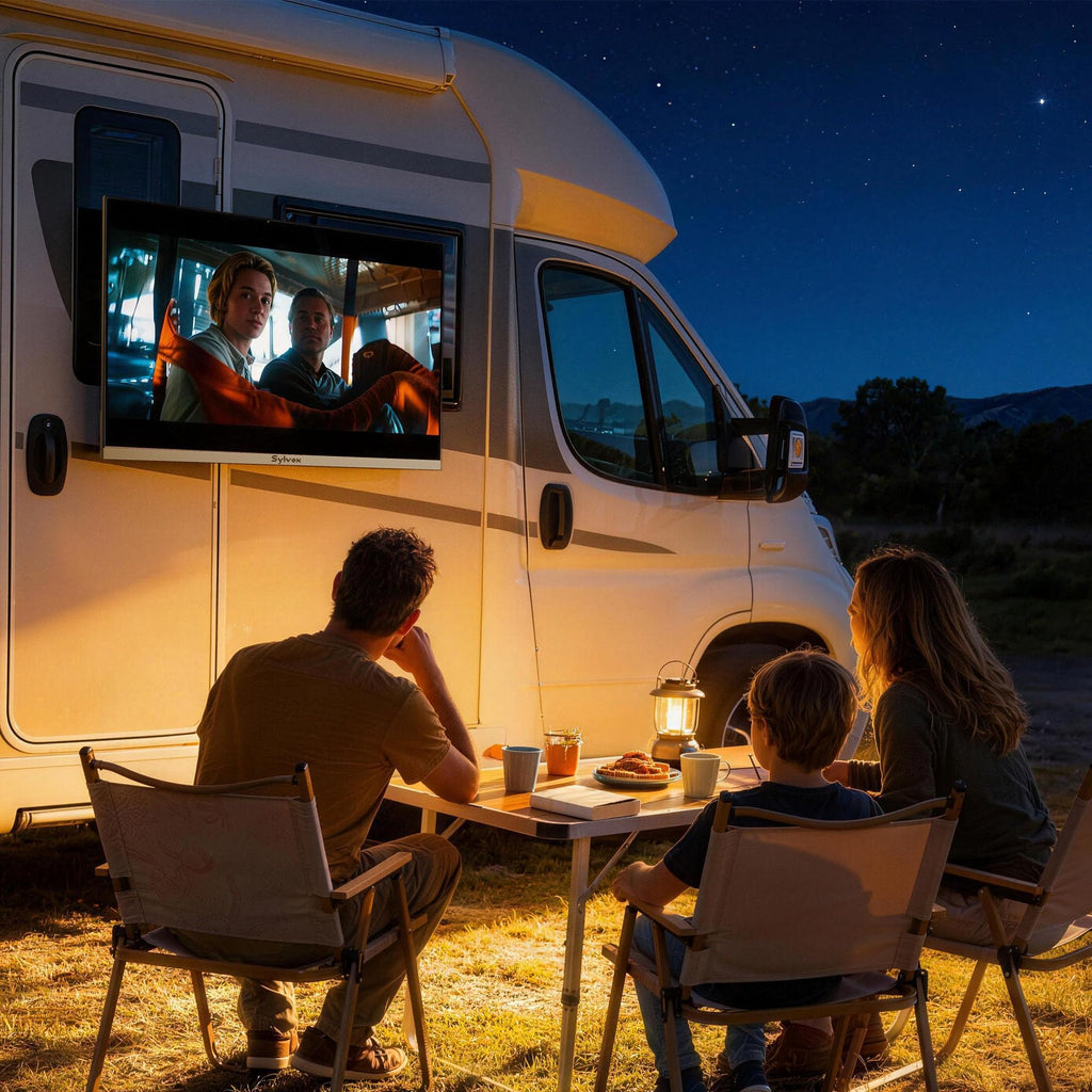 32" 12V/24V Smart RV TV with Built-in DVD Player P2244