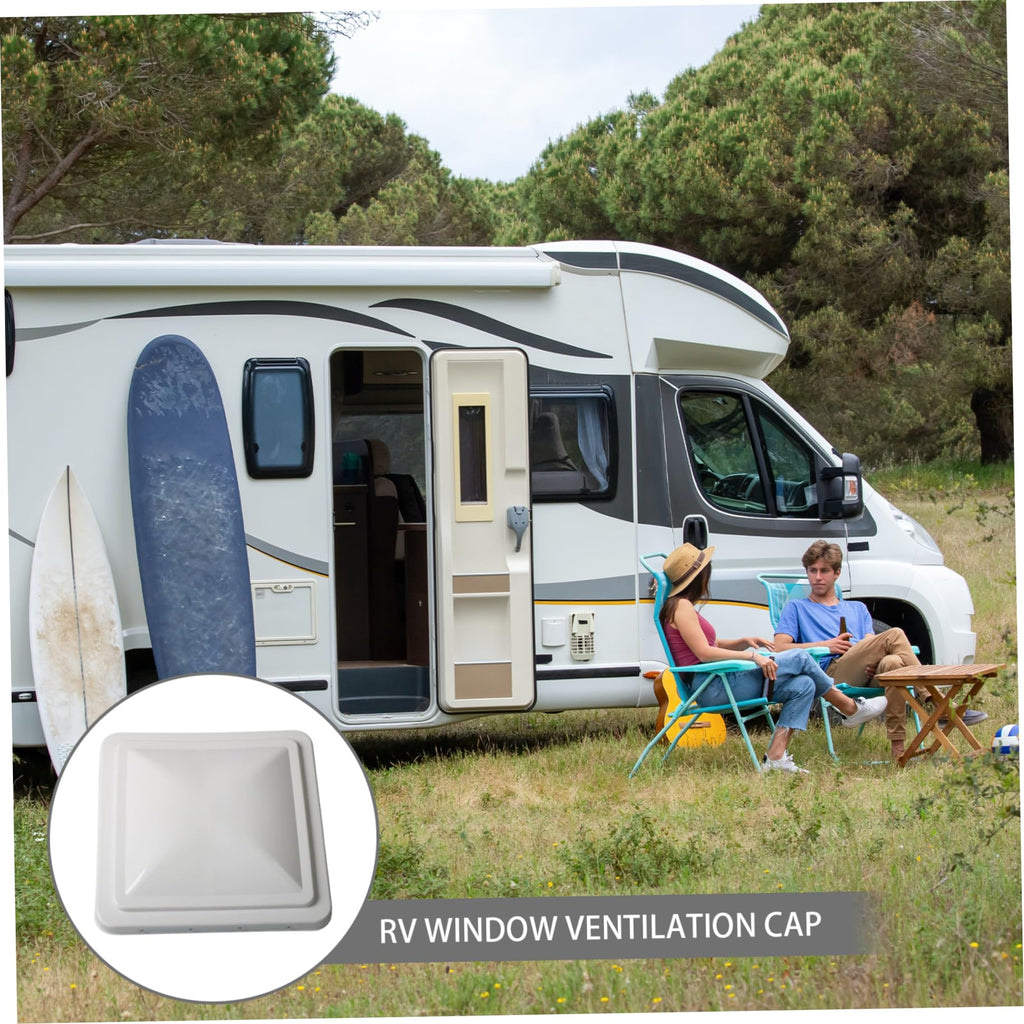 14 Inch White Weather-Resistant Plastic RV Vent Cover I9532