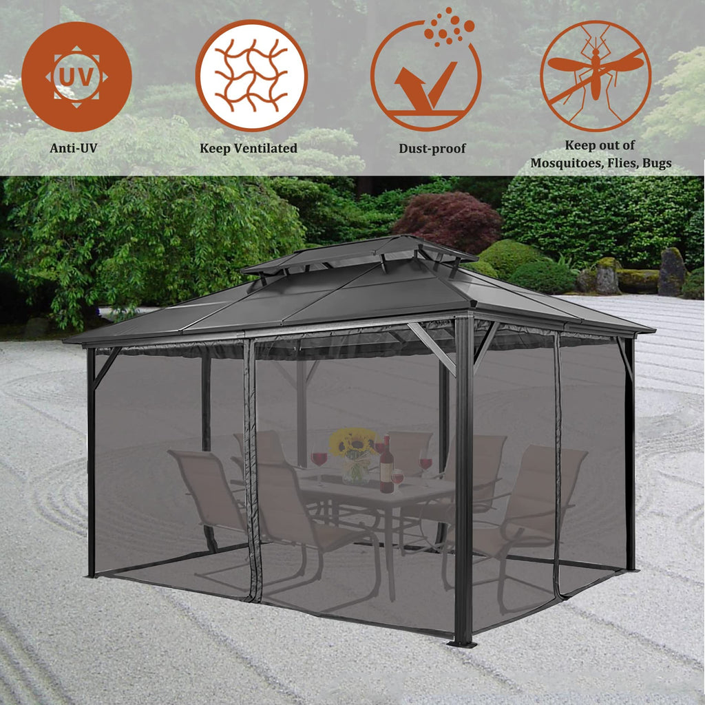 10x12 FT Black Mosquito Netting Z90853