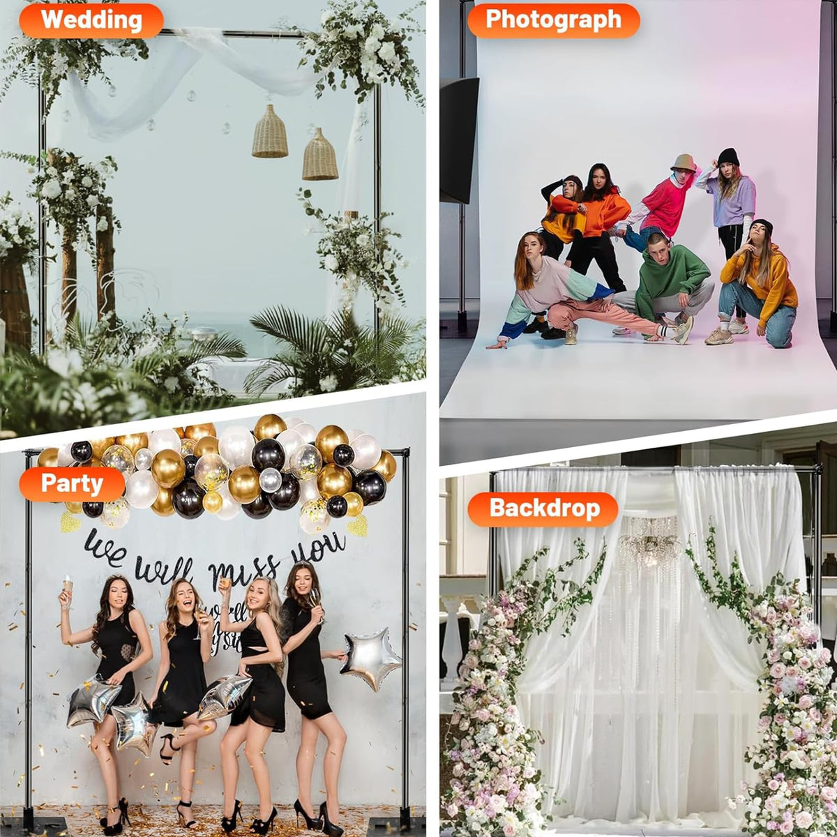 10x10ft Adjustable Heavy Duty Pipe and Drape Backdrop Stand L3271