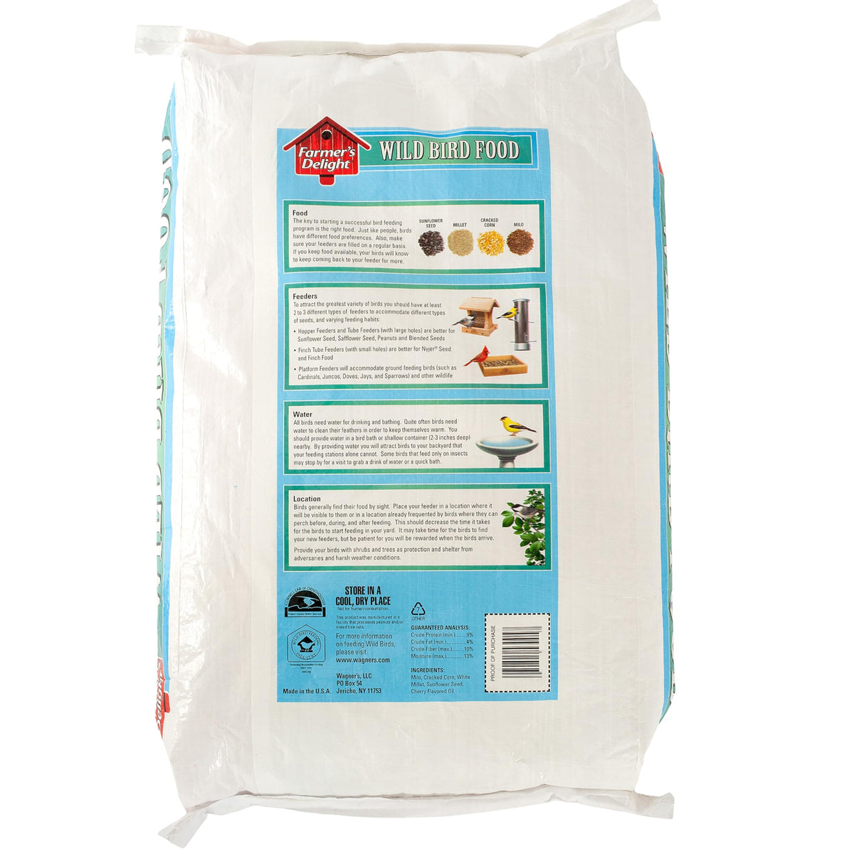 Wild Bird Food with Cherry Flavor, 20-Pound Bag P9238