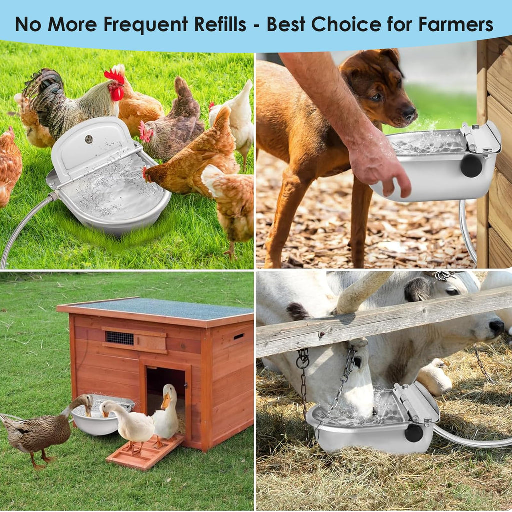 Stainless Steel Poultry Waterer U303