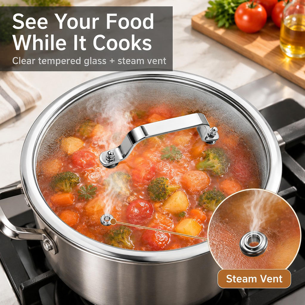 10 Inch Tempered Glass Pot & Pan Lid Q200892