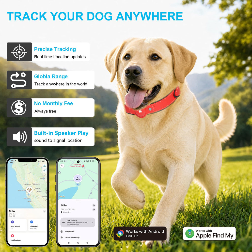 GPS Tracker for Dogs, Pet Location Tracker with Collar R684746