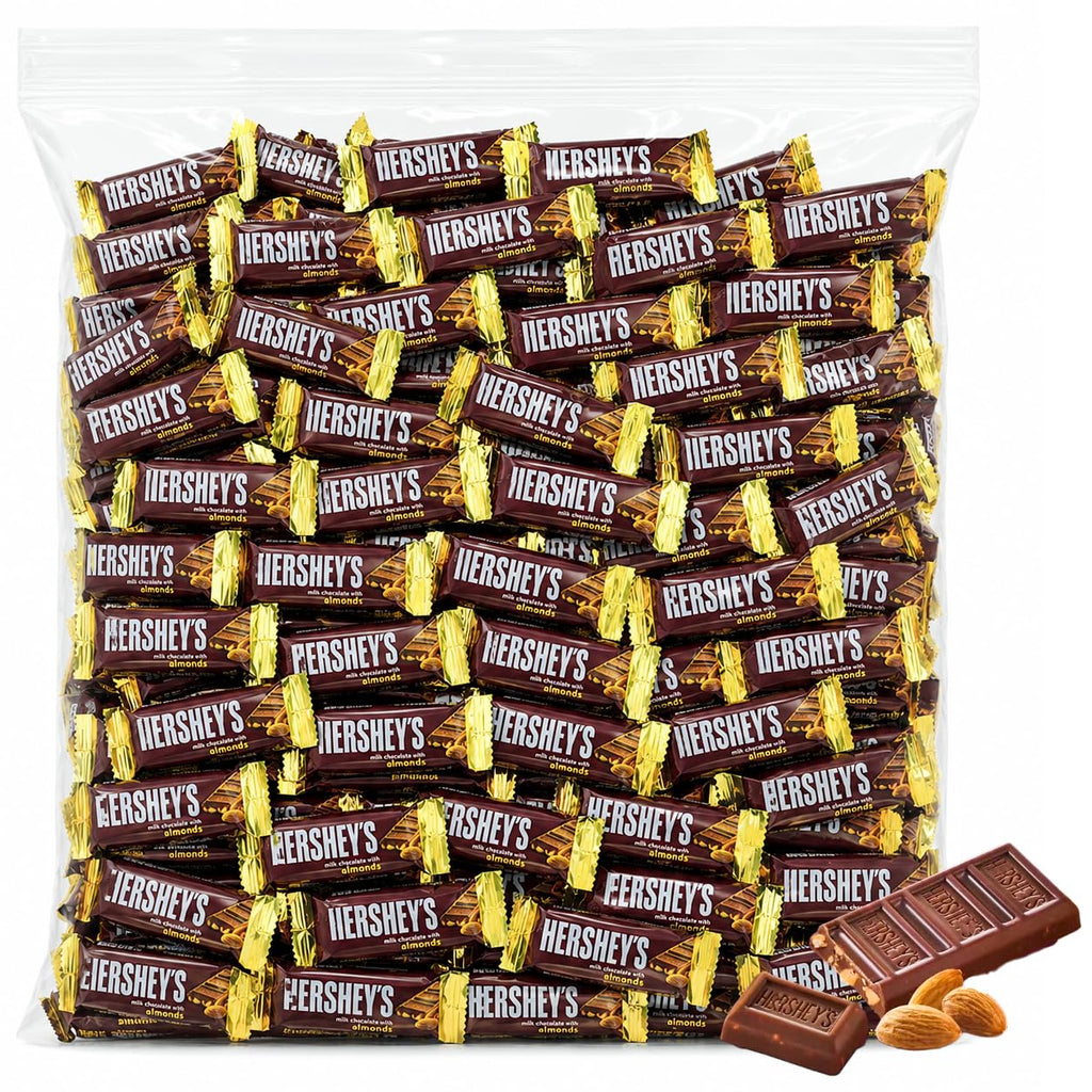 Milk Chocolate with Almonds Bars 50 Pieces Snack Size F926230