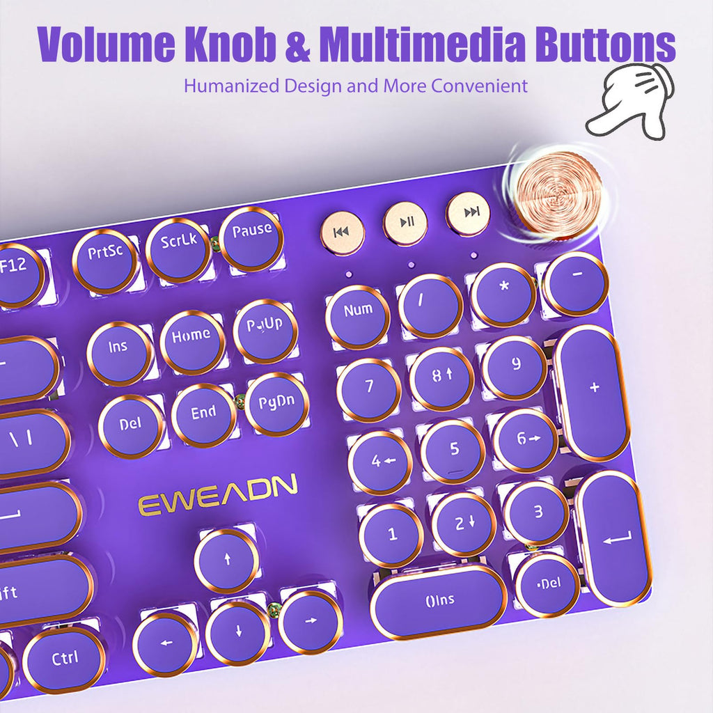White LED Backlit Mechanical Gaming Keyboard B247536