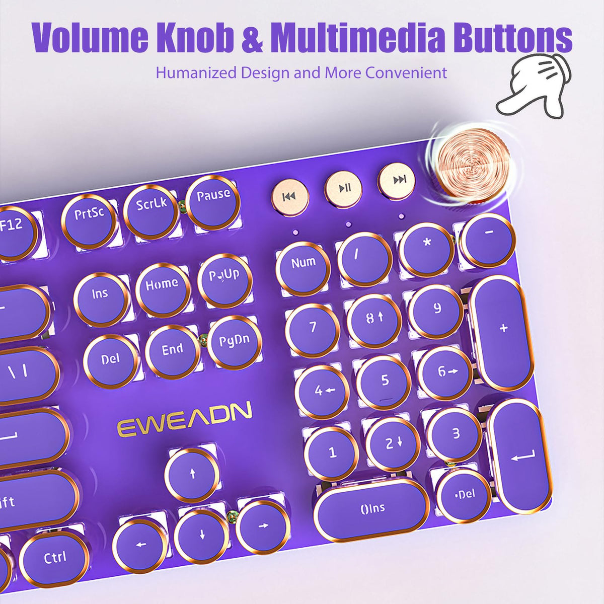 White LED Backlit Mechanical Gaming Keyboard B247536