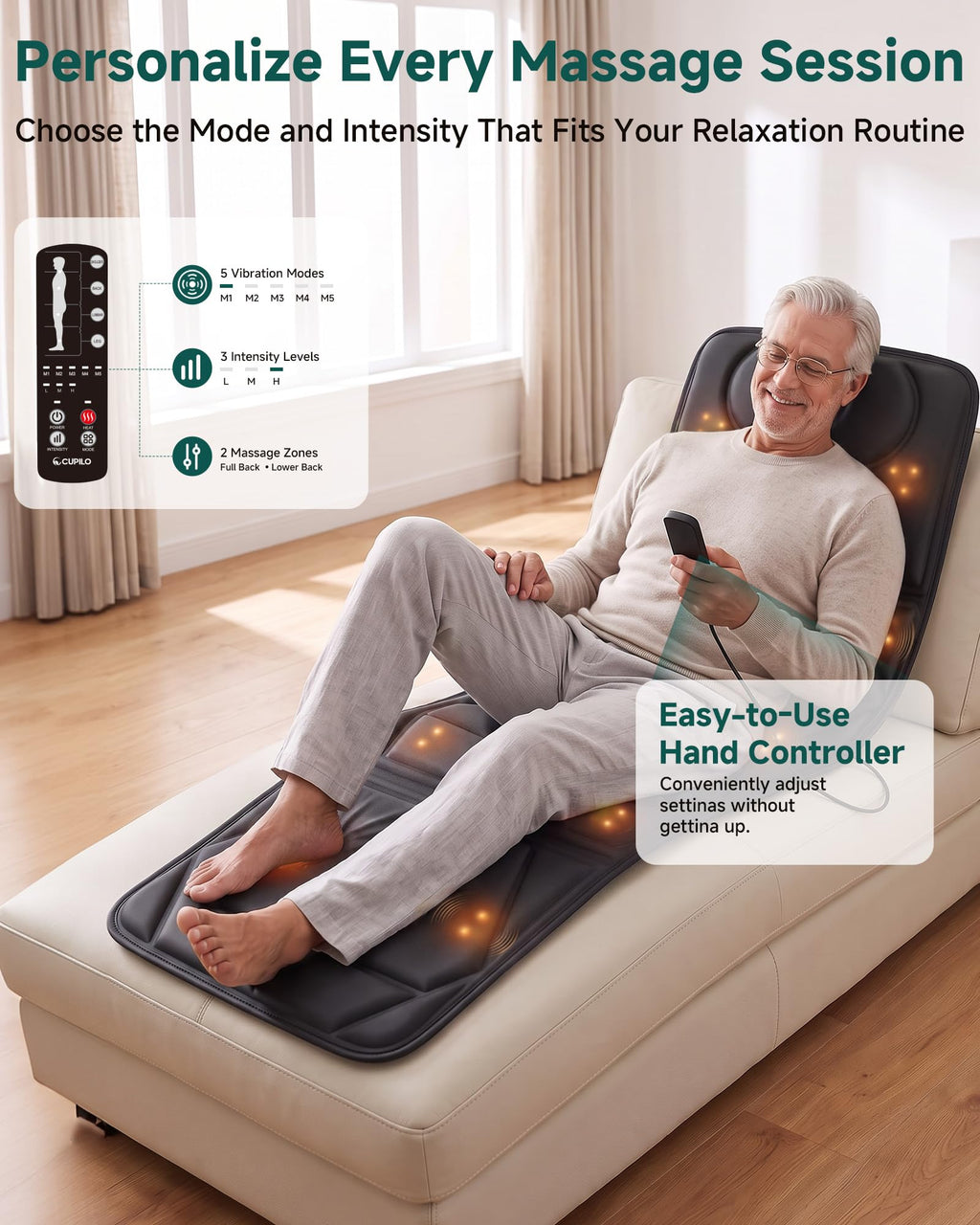 Full Body Massage Mat with Heat U500790