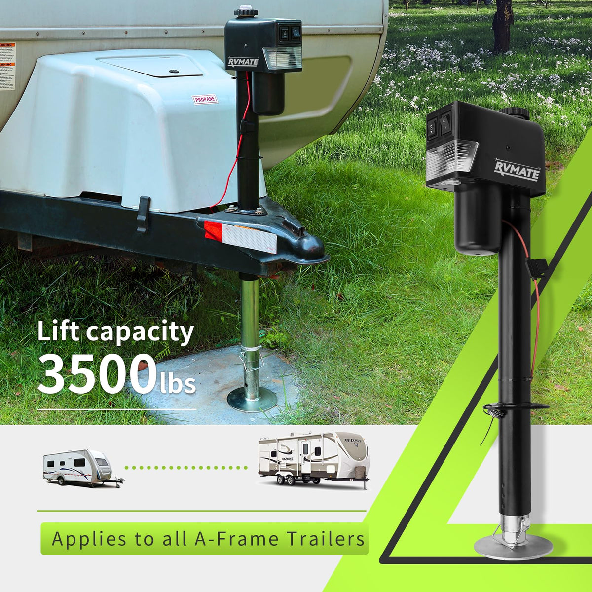 Electric A-Frame Trailer Jack up to 3500-4000lbs D2334