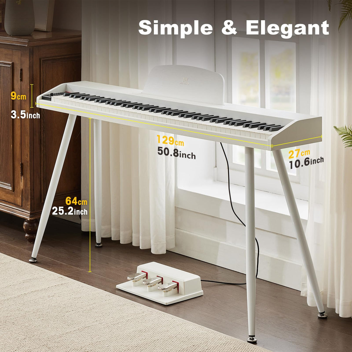 88 Key Semi Weighted Digital Piano T414