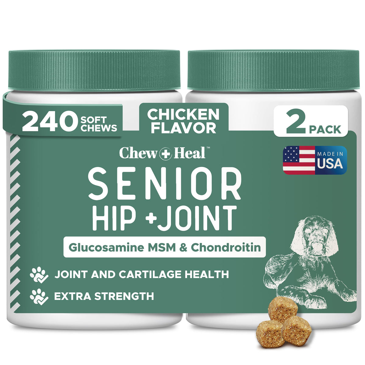 Glucosamine Chondroitin MSM Soft Chews for Dogs K991