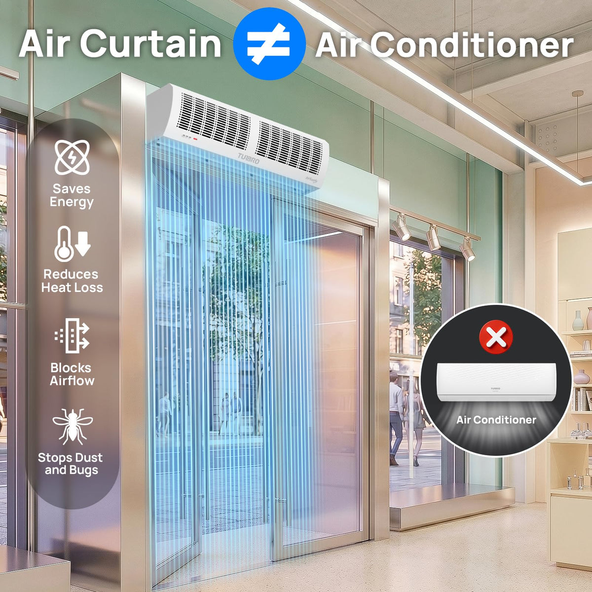 36-Inch Wall-Mounted Air Curtain Fan R388009
