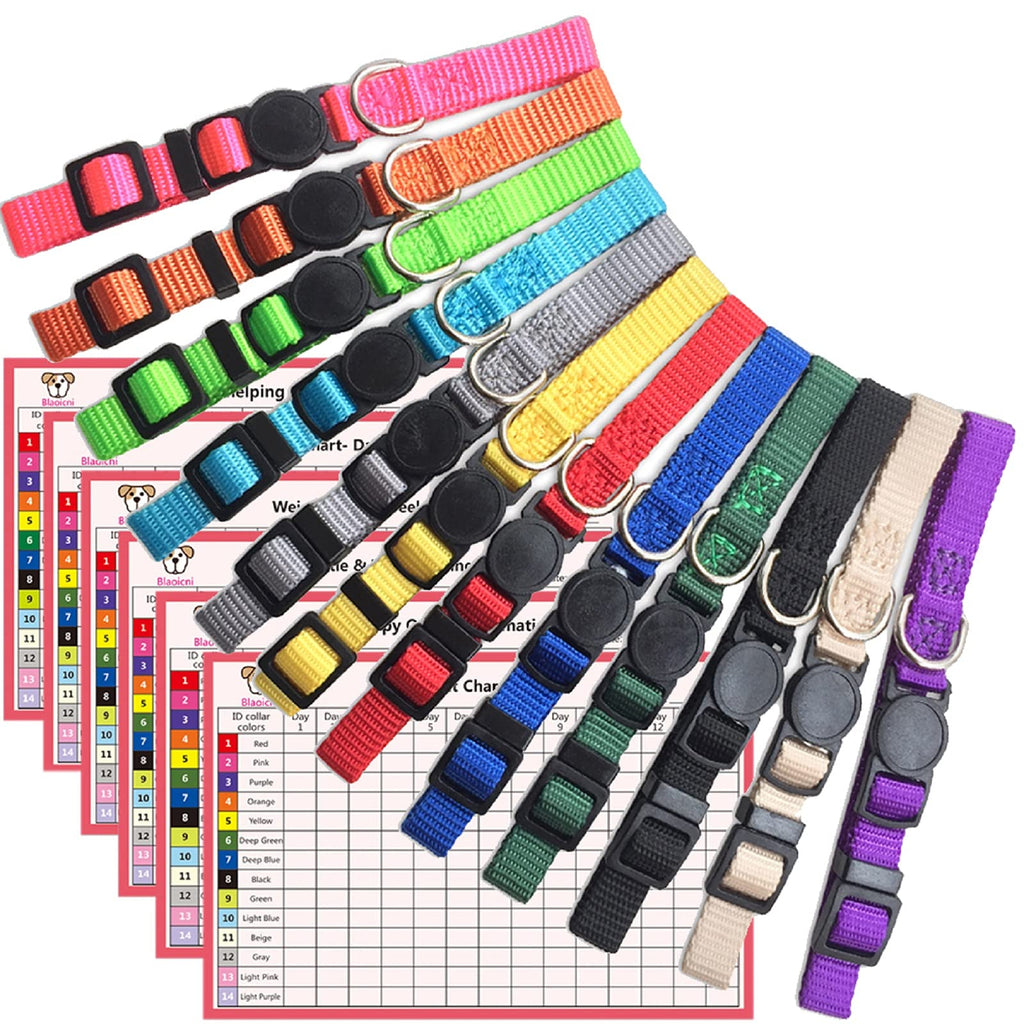 Soft Nylon Puppy Collars 12pcs L406683